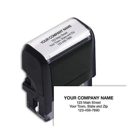 Business Address Stamp Self Inking | DesignsnPrint