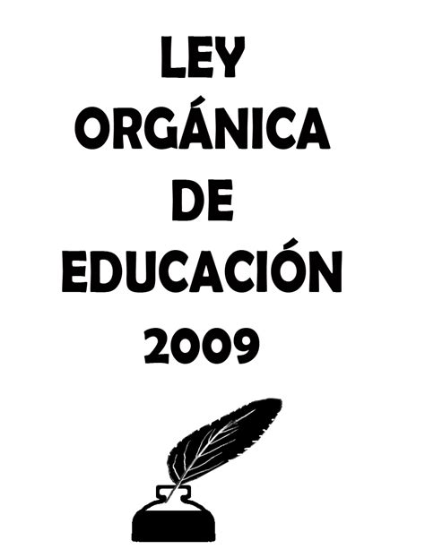 Mi Ni O Andr S Bello Ley Org Nica De Educaci N Vigente