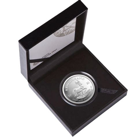 2021 2 Oz Proof South African Silver Krugerrand Coin L JM Bullion