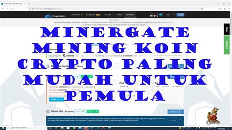 Mining Koin Crypto Paling Mudah Menambang Di Minergate Youtube