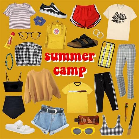 Summer Camp 90s Mood Campingoutfits Summer Camping Outfits Summer