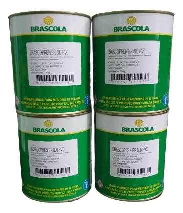 Kit 4 Cola Vinil Adesivo Lona Toldo Piscina Brascola 3kg Parcelamento