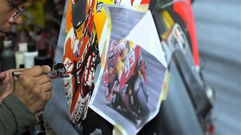 Steve Nunez Paints 2013 Motogp Champion Marc Marquez Youtube