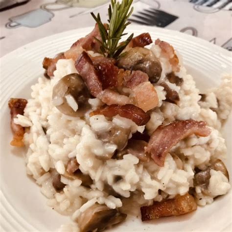 Risotto Speck Funghi E Gorgonzola Al Ta Cucina