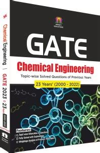 23 Years GATE Chemical Engineering 2000 2022 Topic Wise Solved