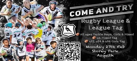 2023 Come Try Day Asquith Magpies Junior Rugby League Home Of The