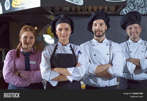 Portrait Group Chefs Image And Photo Free Trial Bigstock