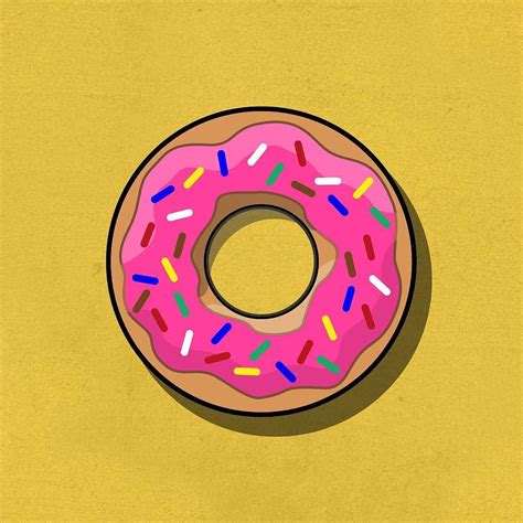 Simpsons Donut Drawing