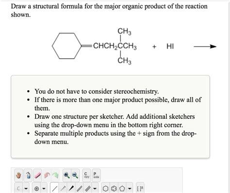 Draw The Major Products For The Reaction Shown