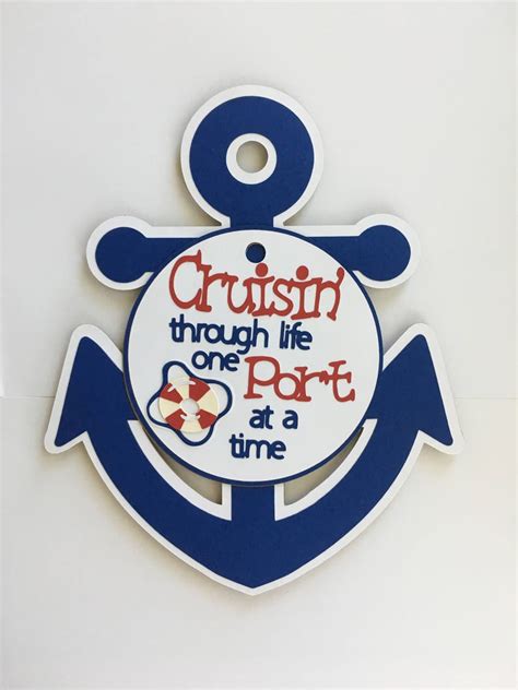 Large Anchor Cruise Door Decoration With Magnet Etsy