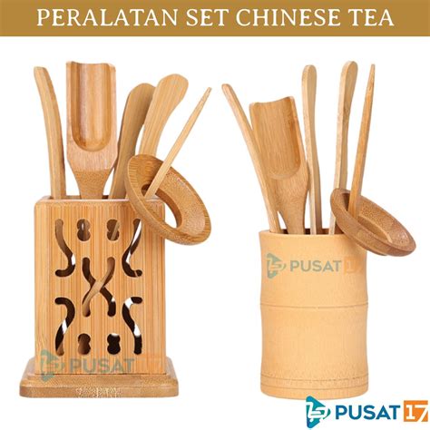 Jual Chinese Tea Tool Set 6in1 Bambu Sendok Pinset Teh China