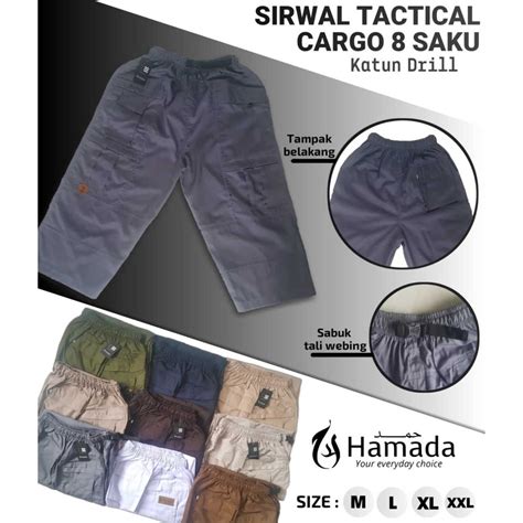 Jual Hamada Celana Sirwal Tactical Cargo Outdoor Pria Laki Laki Ikhwan