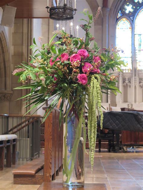 Asymmetrical Altar Arrangement Large Floral Arrangements Altar Arrangement Church Flowers