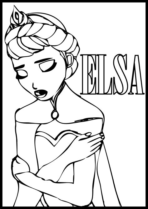 Frozen 2 White Dress Coloring Elsa Coloring Pages