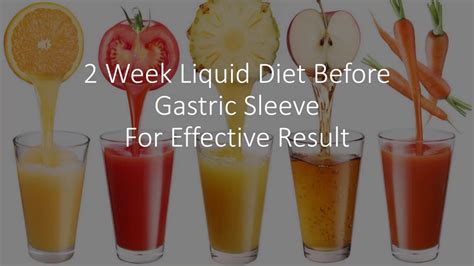 2 Week Liquid Diet Before Gastric Sleeve For Effective Result Youtube