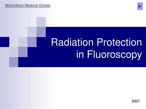 Ppt Introduction To Fluoroscopy Radiation Safety Off