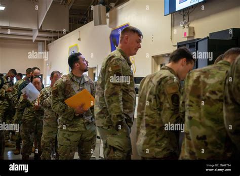 Airmen From The Rd Wing Proceed Through The Pre Deployment Function