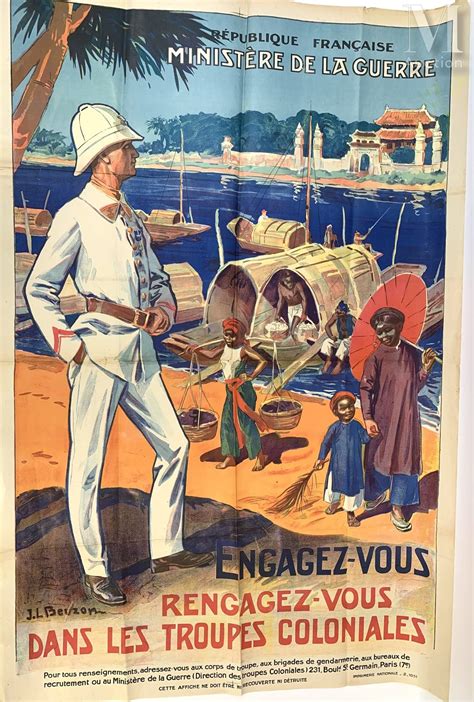 J L Beuzon Engagez Vous Dans Les Troupes Coloniales Mutualart