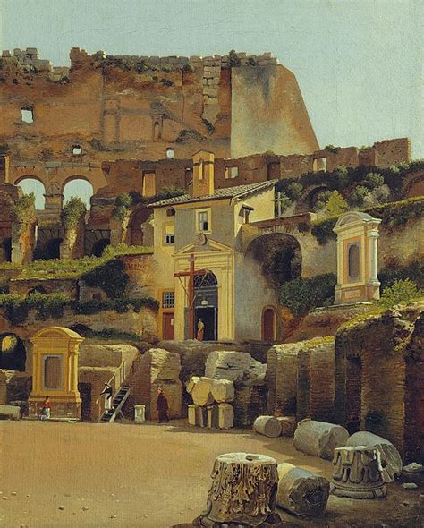 Cw Eckersberg The Colosseum Rome 181316 Oil On Canvas