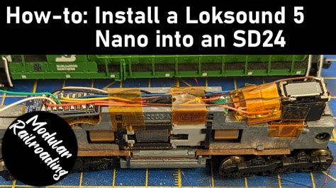 How To Install An Esu Loksound Nano Into An N Scale Sd Youtube