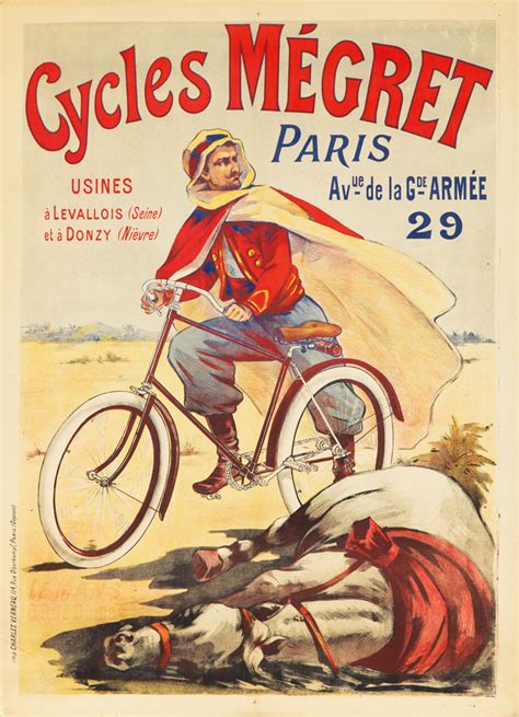 Velo Cycle Publicite Affiche Poster Ancien La Boite Verte