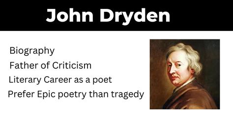 John Dryden Biography John Dryden As A Poet YouTube