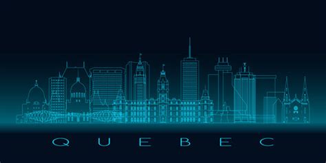 Quebec City Skyline Silhouette Vector Images Over 130