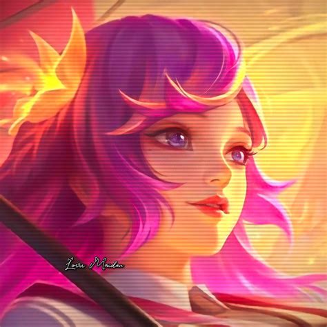 Kagura Exorcist Skin Cute Girl Face Mobile Legends Art