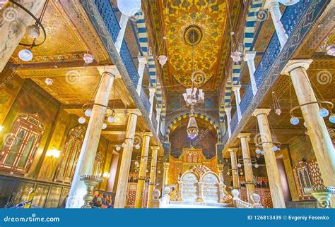 The Decorations of Ben Ezra Synagogue in Cairo, Egypt Editorial Stock ...