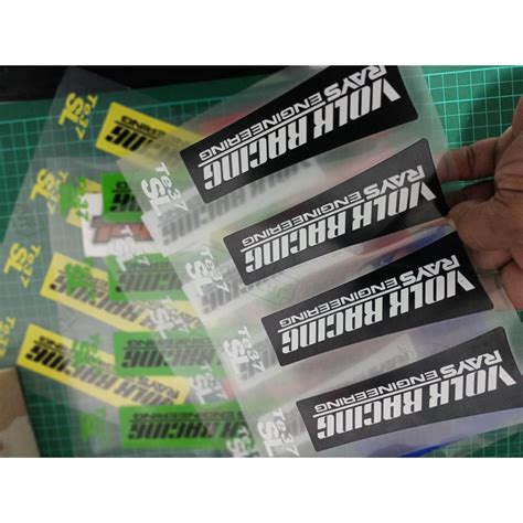 Jual Stiker Pelak Roda Mobil Velg Strip Volk Racing Te Sl Jdm Car