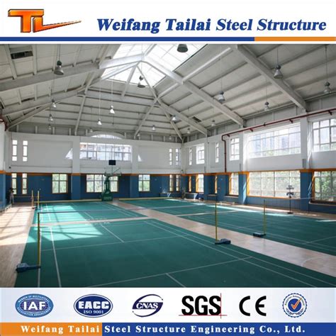 Prefabricated Large Span Steel Truss Roof For Steel Structure Gymnasium