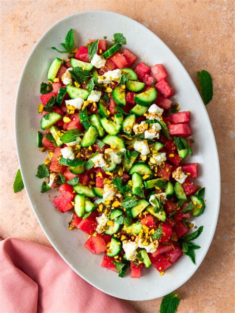 Watermelon Salad With Goat Cheese The Little Ferraro Kitchen