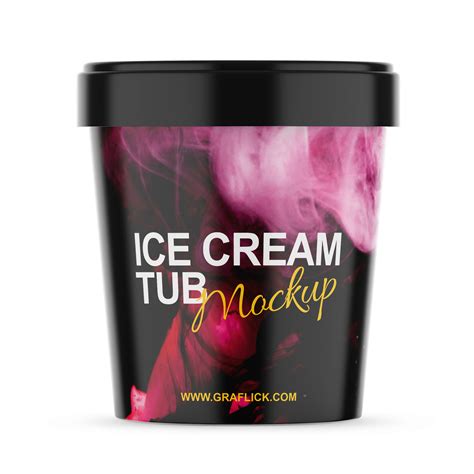 Ice Cream Cup Mockup Graflick