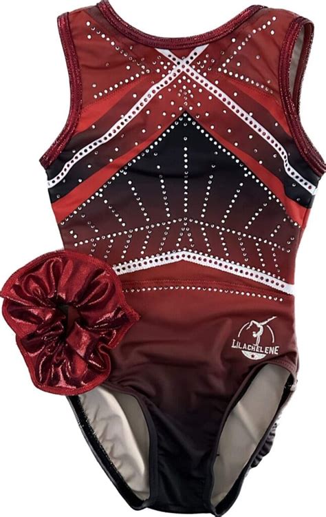 Rudi Girls Gymnastics Leotard With Crystals Lilachelene Leotards