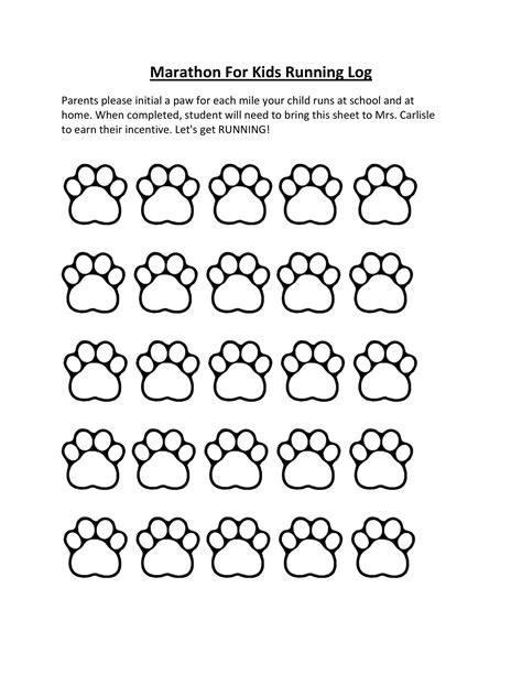 49 Handy Running Log Templates Walking Charts Templatelab