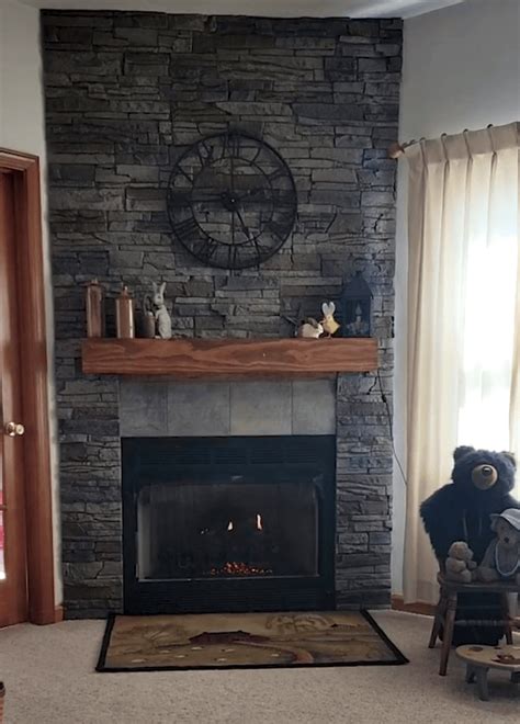 Jeffs Stone Veneer Gas Fireplace Surround Genstone