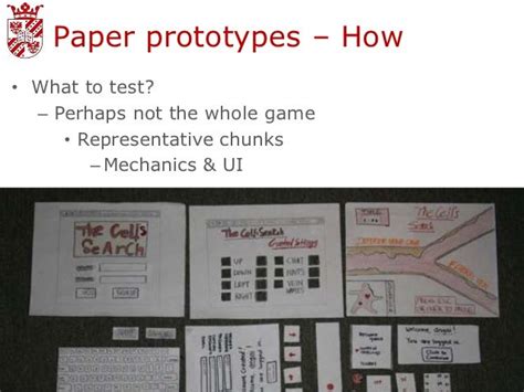 Introduction To Game Paper Prototyping And Research