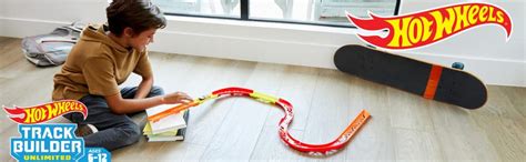 Amazon Hot Wheels Toy Car Track Set Track Builder Unlimited Playset Premium Curve Pack