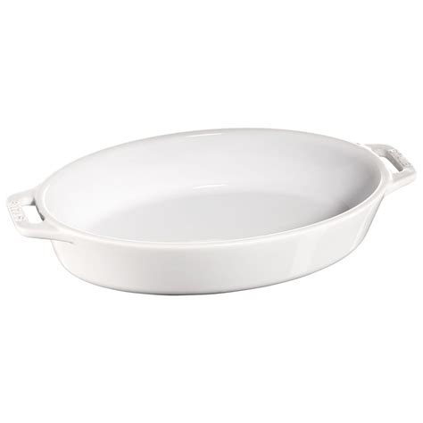 Staub Ceramique Ceramic Oval Oven Dish Pure White Official Zwilling Shop