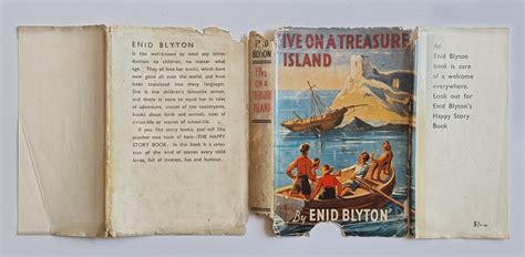 Five On A Treasure Island Signed By The Author On An Official Enid