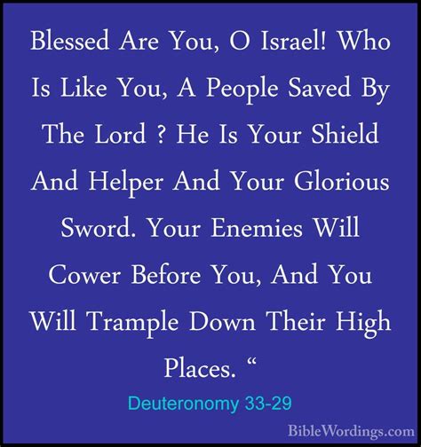 Deuteronomy 33 Holy Bible English