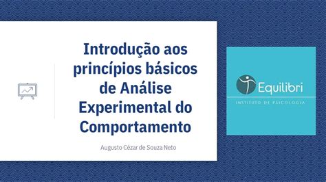 Introdução Aos Princípios Básicos De Análise Experimental Do