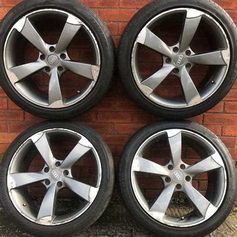 18 Inch Ttrs Rotor Audi Seat Vw Golf Leon A3 A4 Alloy Wheels Tyres