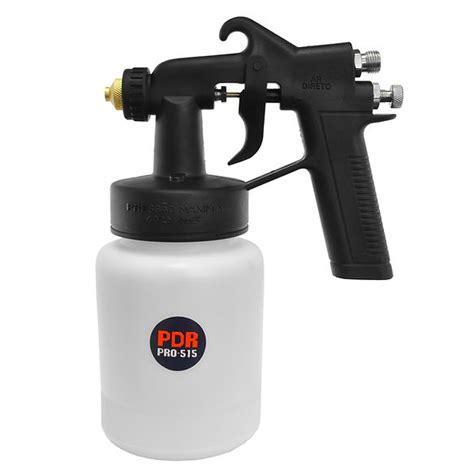 Pistola De Pintura Ar Direto Copo Ml Pro Ldr Cor Branco Pdr