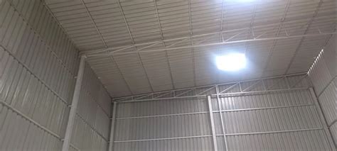 Panel Build Mild Steel 150mm Prefabricated Factory Roofing Sheds At Rs