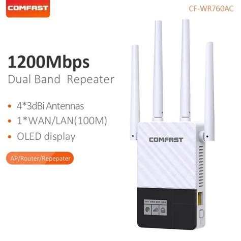 R P Teur Wifi Sans Fil Ghz Mbps Antennes Cran Oled