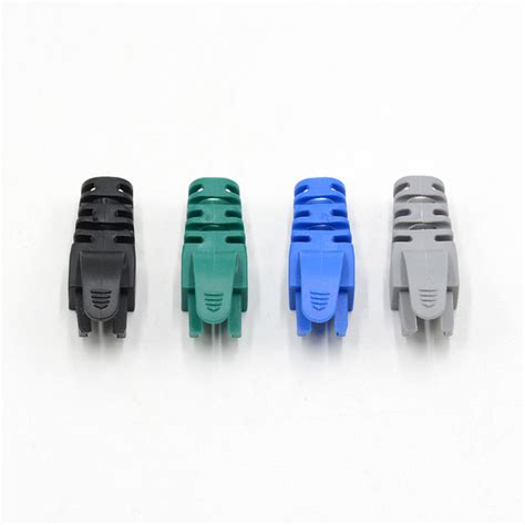 Colorful Rj Ethernet Connector Plug Cover Cable Strain Relief Boots