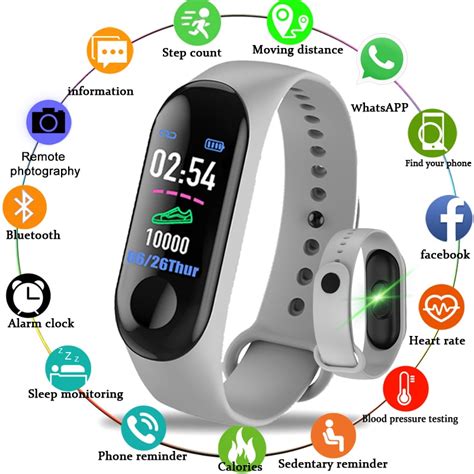 M3 Bracelet Intelligent Fitness Tracker Bracelet Intelligent Moniteur