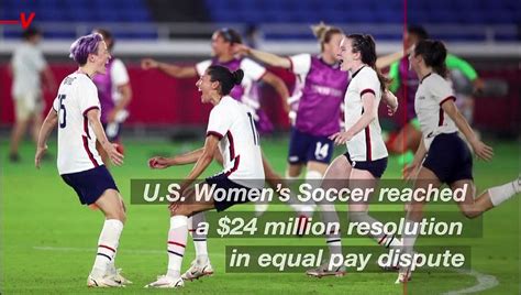 U S Women S Soccer Reach Million Deal In Equal Pay Dispute Video