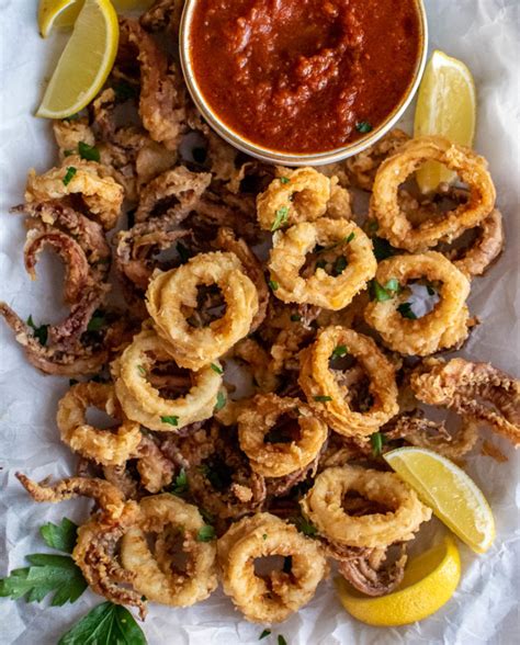 Easy Fried Calamari Carolyns Cooking